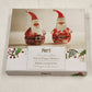 Santa Claus Glass Salt and Pepper Shaker Set Pier 1 Hand Blown 3.5" Holiday Gift