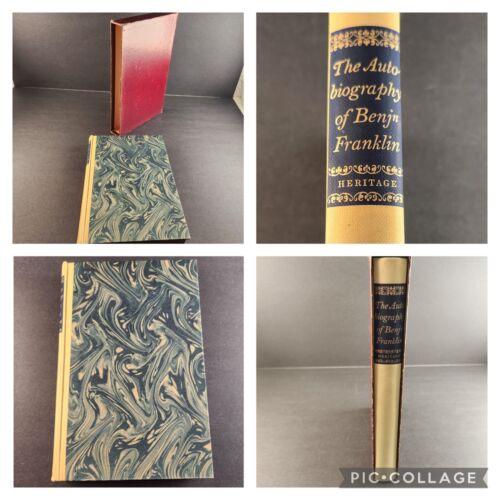 The Autobiography Of Benjamin Franklin 1951 Hardcover with Slip Case