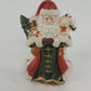 Santa Christmas Ceramic Figurine Tree Teddy Bear Candy Cane Holiday Decor 5.75"