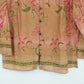 JH Collectibles Floral Button Front Blouse Collared Long Sleeve Medium Women's