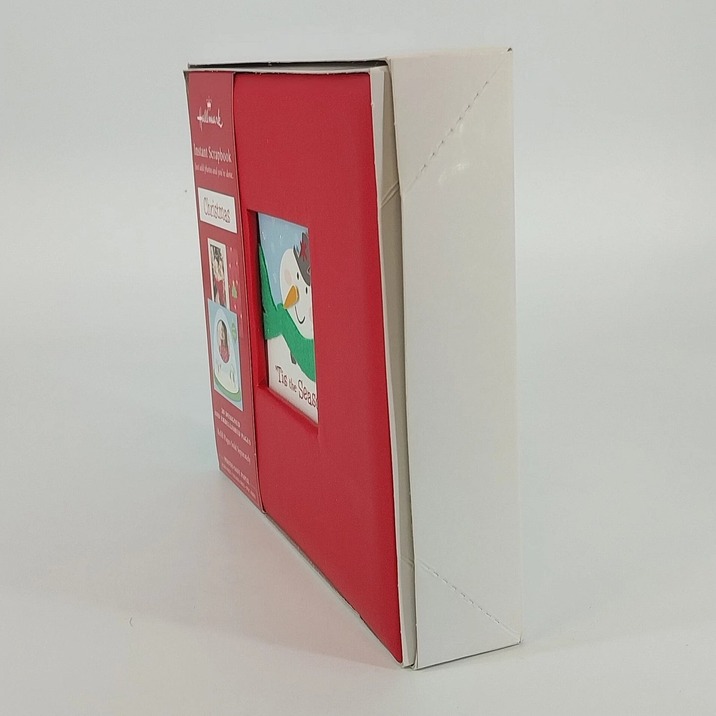 Hallmark Christmas Tis the Season Instant Scrapbook 20 Pages 6" x 6" Red New