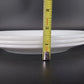 Vintage Oven Ware Milk Glass Dinner Plates Swirl Rim Set of 3