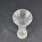 Vintage Lenox Optika Full Lead Crystal Bud Vase Clear Swirl 7 Inch