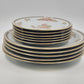 11 PC Floral Mist Fairfield Fine China Set 5 Dinner + 6 Bread Plates Yung Shen