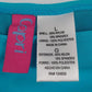 Capri Women's Fringe Halter Bikini 2 Piece Teal Blue Swimsuit Size L NWT
