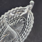 Fostoria American Relish Boat Divided Clear Glass Cubist Dish 11 Inch