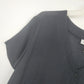 Lloyd Williams Black Button Front Blouse Women's Medium V Neck Short Sleeve Top
