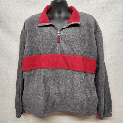 NY Classics Sports XL Pullover Sweatshirt Men’s Zip Collar Drawstring Hem Top