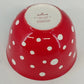 Hallmark Red Polka Dot Ceramic Mixing Bowl Farmhouse