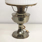 Aladdin Kerosene-Electric Mantle Lamp Solid Brass Crystal Dogwood Glass Shade
