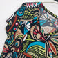 Laura Ashley Women's Blouse Multicolor Abstract Floral Print V Neck Top M