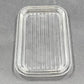 Pyrex 502-C Ribbed Lid Cover Clear Rectangle Glass Refrigerator Dish 6.8"x4.25"