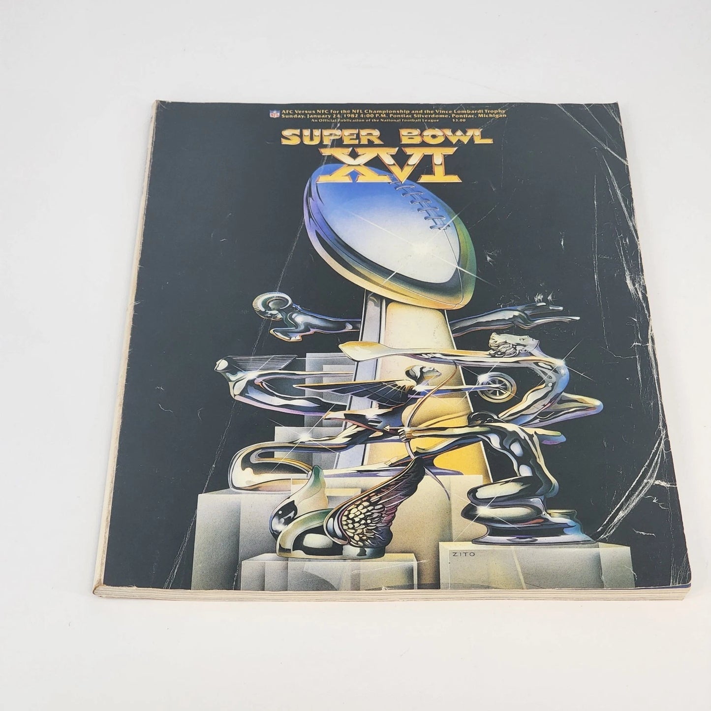 Super Bowl XVI 1982 Official NFL Game Program 49ers vs Bengals Joe Montana MVP