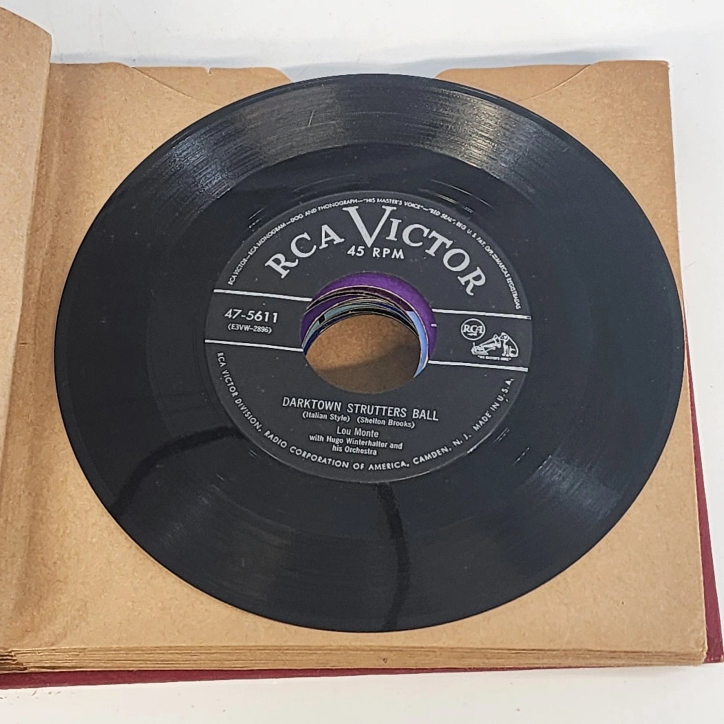 15 pc 45RPM Vinyl Record Lot RCA Dean Martin Doris Day Pop 1950s Bound Album Vtg