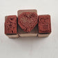 12 Wood and Acrylic Mounted Rubberized Stamps Positive Feelings Vintage