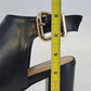 Pierre Dumas Holly 1 Peep Toe Ankle Boots Black Women Size 8