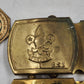Boy Scout Lot Brass Belt Buckles Neckerchief Slides Bugle Patch Bookmark BSA Vtg