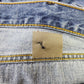 Levis 505 Blue Jeans Men's Regular Fit Straight Leg 38 x 30 Good Shape Repaired