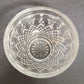 Waterford Crystal Killarney 6" Clear Footed Bowl Crosshatch Fan Pattern EUC