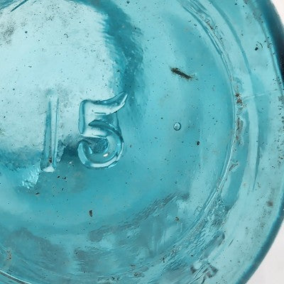 Ball Perfect Mason Jar Aqua Blue Quart No.15 Rough Rim 1923–62 Regular Mouth VTG
