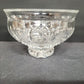 Waterford Crystal Killarney 6" Clear Footed Bowl Crosshatch Fan Pattern EUC