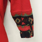 Bugle Boy Southwestern Fleece Shirt Jacket Mens Large Navajo Print Polyester 90s