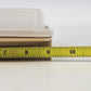 Tupperware 723-2 Deviled Egg Keeper Almond 4 Pc w Inserts Carrier 12" Vintage