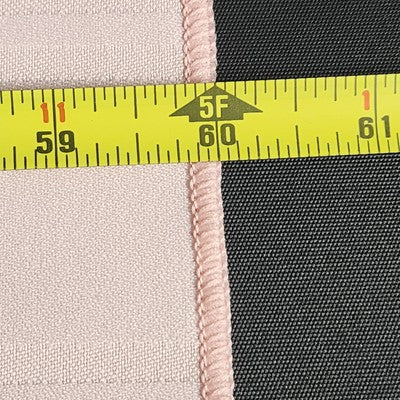 Rose Pink Rectangle Tablecloth with Square Striped Windowpane Design 60" x 82"