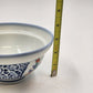 Japanese Pottery Porcelain Floral Design Udon Donburi Rice Bowl w Lid 3.25"x6"
