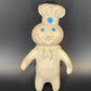 Pillsbury Doughboy Poppin' Fresh Toy Figurine Rubber Squeeze Swivel Head 1971