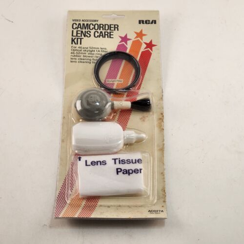 NOS RCA CAMCORDER LENS CARE KIT FOR 46 MM Lens AC026 Vintage