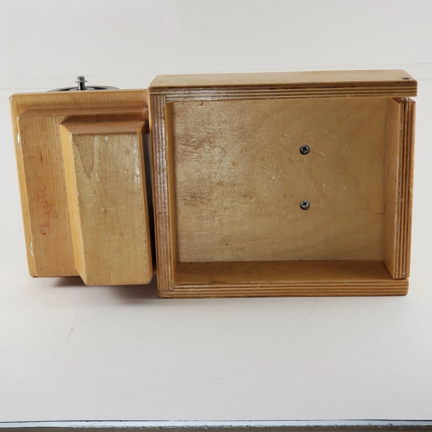 Handmade Natural Wooden Dump Truck 14" Maple Toy with Swinging Tailgate 3" Wheel