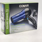 Conair Blue & Black Turbo Hair Dryer with Diffuser & Concentrator 1875 Watt NIB
