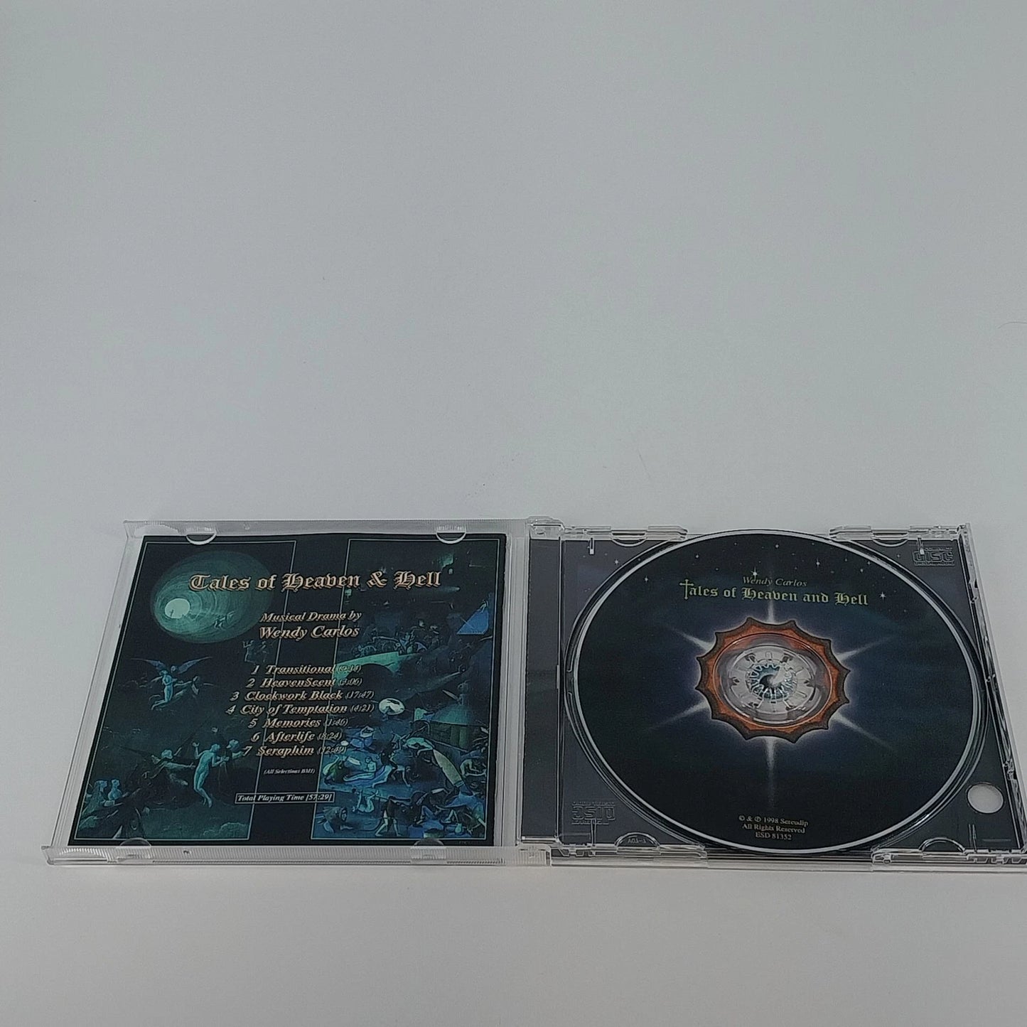 Wendy Carlos Tales of Heaven and Hell CD Clockwork Black Electronic Ambient