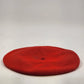 Lord & Taylor Red Wool Basque Beret Satin Lined French Style Hat Cap 11" Vintage