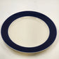 Homer Laughlin Best Charger Plate 12" White Cobalt Blue Edge Ritz Carlton Hotel