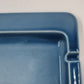 Rookwood Art Pottery Vintage MCM Teal Blue White Ashtray 8.75" Square Repaired