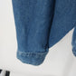 Cabin Creek Denim Shirt XL Floral Embroidered Long Sleeve 100% Cotton Women's