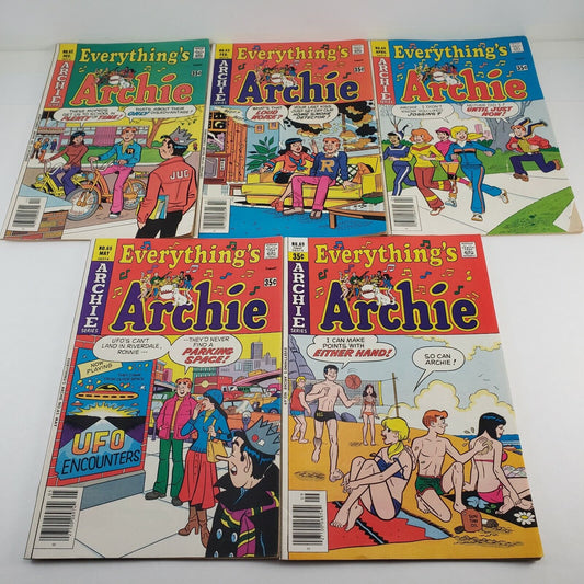 5 Everything's Archie Comic Books of the Archie Series Dec 77 to Sept 78 VG+