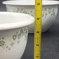 Corelle Callaway Ivy 3pc Mixing Bowl Set 1-2-3 Qt Nesting Heavy Stoneware