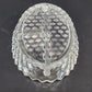 Fostoria American Oval Relish Dish Clear Glass 3-Part Cube Pattern 10.5" Vintage