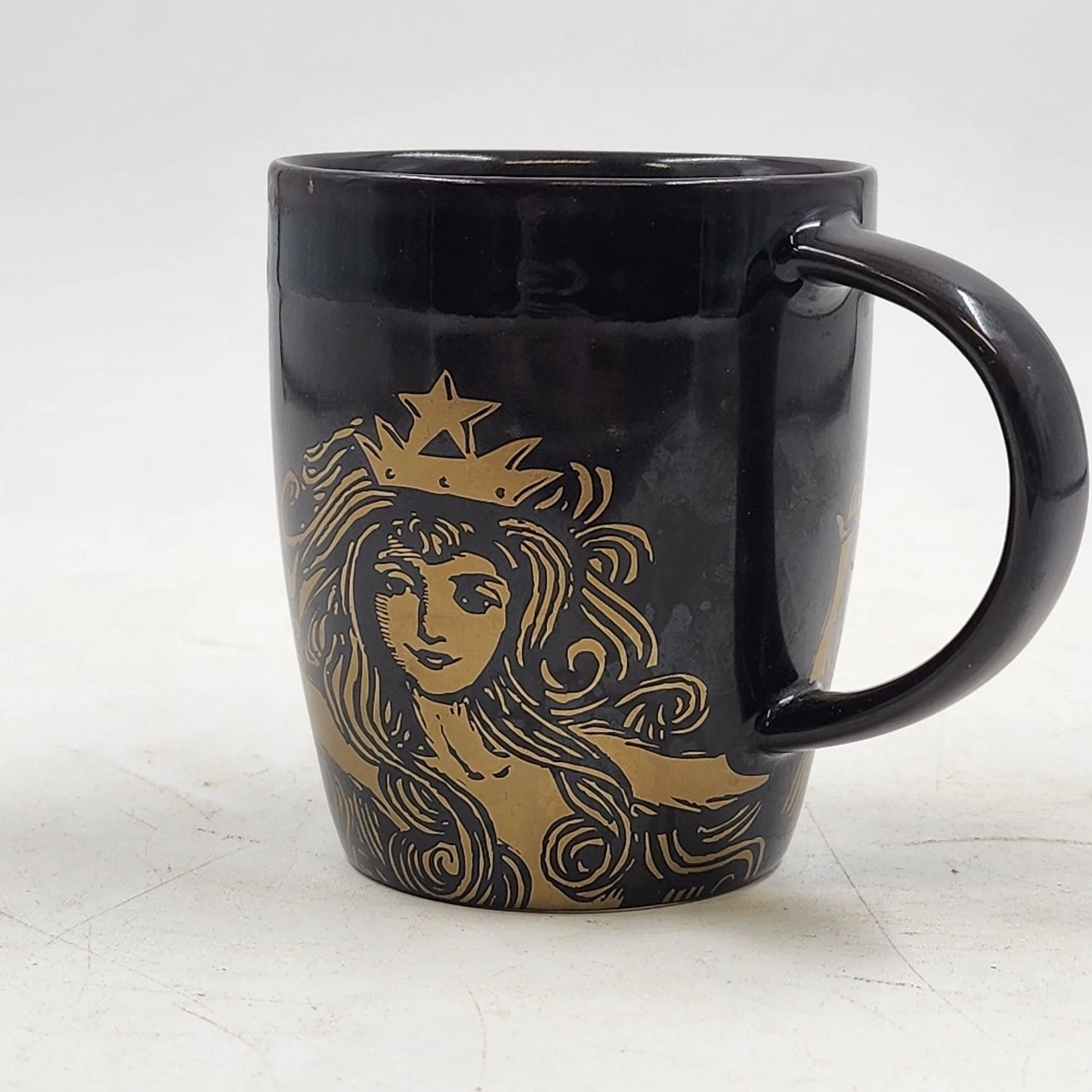 Starbucks Siren Mermaid Mug 2012 Anniversary Brown Copper 12 oz Coffee Cup