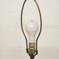 Borske Sklo Waterfall Crystal Marble Globe Brass Table Lamp 36" 3-Way Loevsky