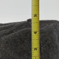 Wool Nylon Ear Flap Cap Charcoal Gray Winter Hat XL Heavy Soft Warm USA Vintage