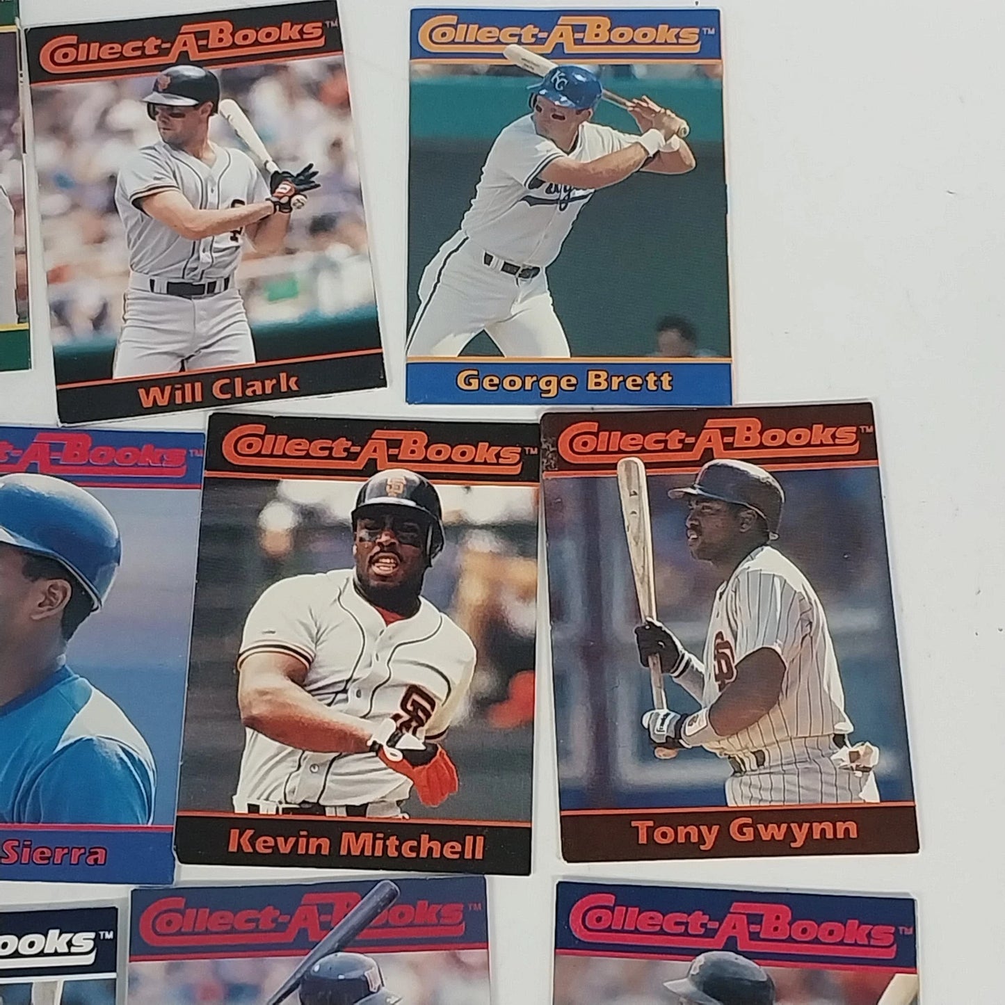 1990 Collect-A-Books Baseball Cards Lot of 15 MLB Mini Book Cards Vintage