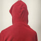 Fashion Bug Red Pullover Hoodie Women Medium 100% Polyester Embroidered Flowers