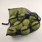 10 Used Penn Tennis Balls with Black Mesh Ball Bag For Practice or Other Uses