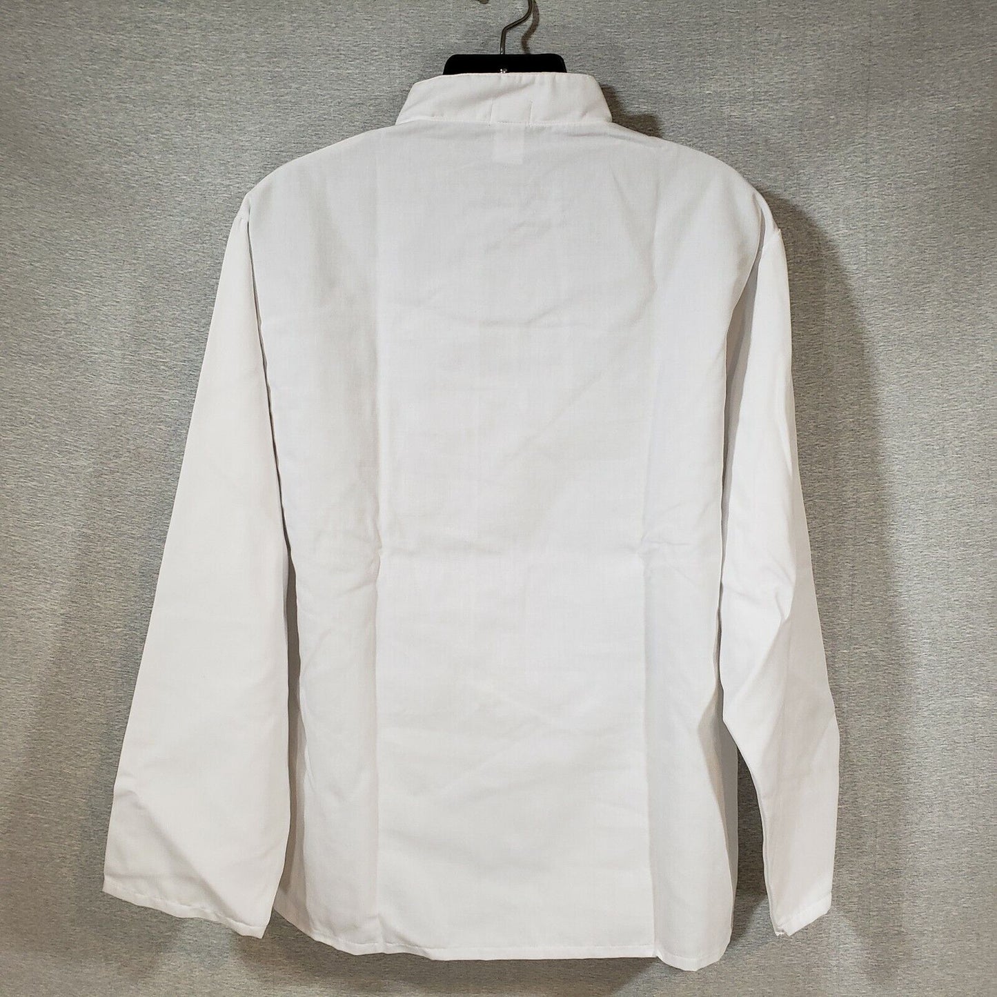 White Traditional Server Coat XL Fame Fabrics 4 Buttons Military Collar C102
