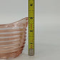 Anchor Hocking Depression Glass Creamer 5" Manhattan Pink Horizontal Ribbed Vtg