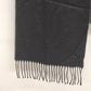 Men’s Black Dress Scarf Solid Soft Acrylic Winter Wrap 64" x 12" Made in Germany